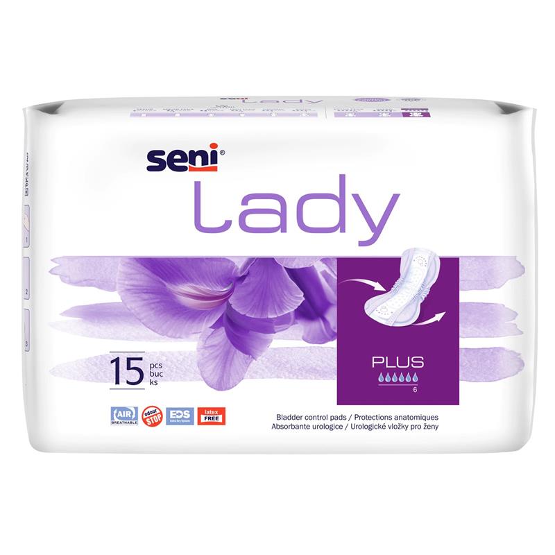 Absorbante urologice pentru femei Lady Plus, 15 bucati, Seni
