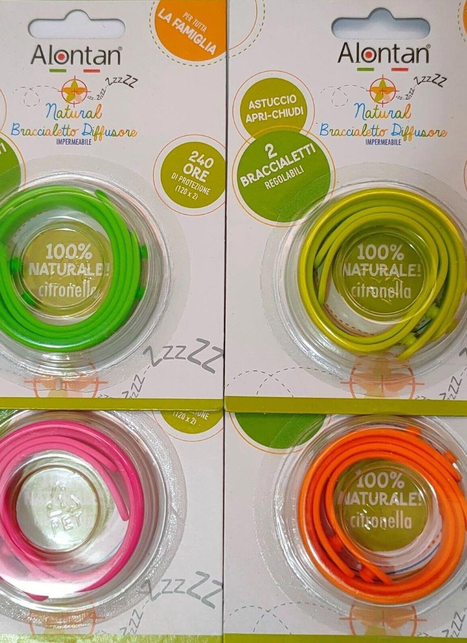 Bratara difuzor anti-insecte cu ulei esential Alontan Natural, 2 bucati