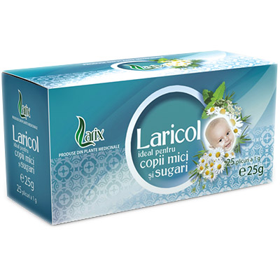 Ceai Laricol ideal pentru copii mici si sugari 25 plicuri 25 g