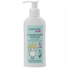 Crema hidratanta fata si corp 3 ani + Gerovital Kids 150 ml