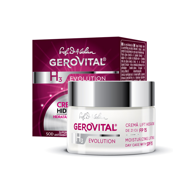 Crema lift hidratanta de zi, SPF 10  Gerovital H3 Evolution 50 ml