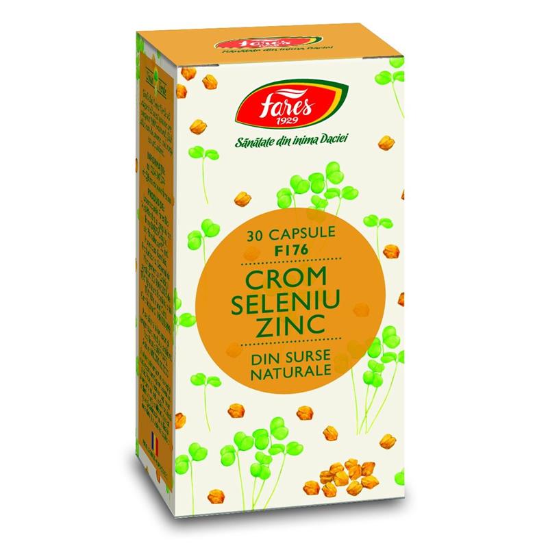 Crom Seleniu Zinc F176 30 Capsule Fares