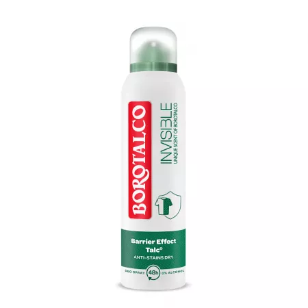 Deodorant spray Invisible Original, Borotalco, 150 ml
