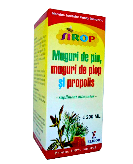 Elidor - Sirop muguri de pin, muguri de plop si propolis