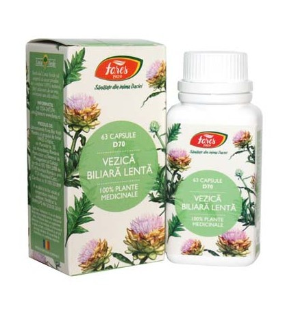 Vezica Biliara Lenta D70, 63 capsule
