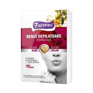 Farmec Benzi Depilatoare pentru fata ulei de argan 