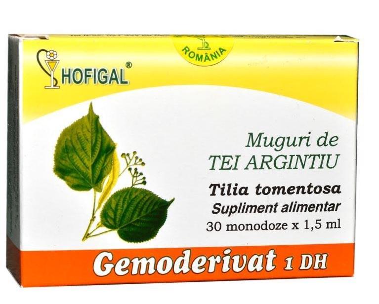 Gemoderivat 1 DH Muguri de Tei Argintiu 30 monodoze * 1.5 ml