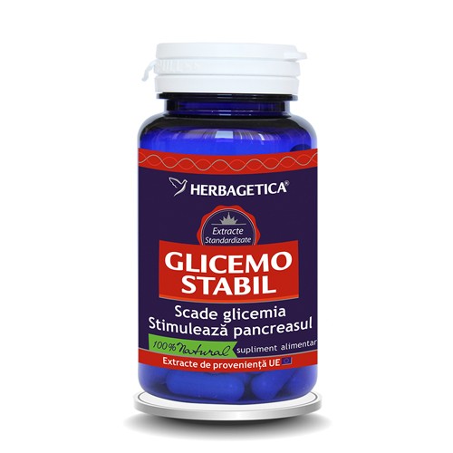Glicemo Stabil, 120 capsule, Herbagetica