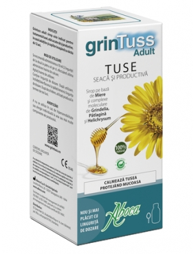  Sirop de tuse seaca si productiva adulti, GrinTuss, 180g, Aboca