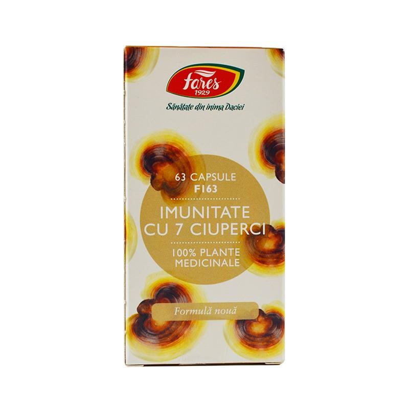 Imunitate cu 7 ciuperci 63 capsule, Fares