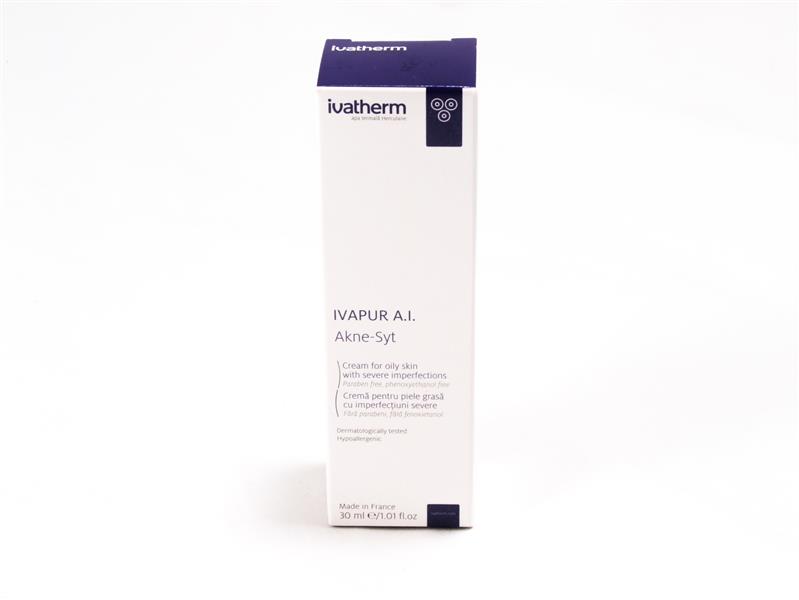 Ivatherm Crema pentru piele grasa cu imperfectiuni severe Ivapur A.I. 30 ml