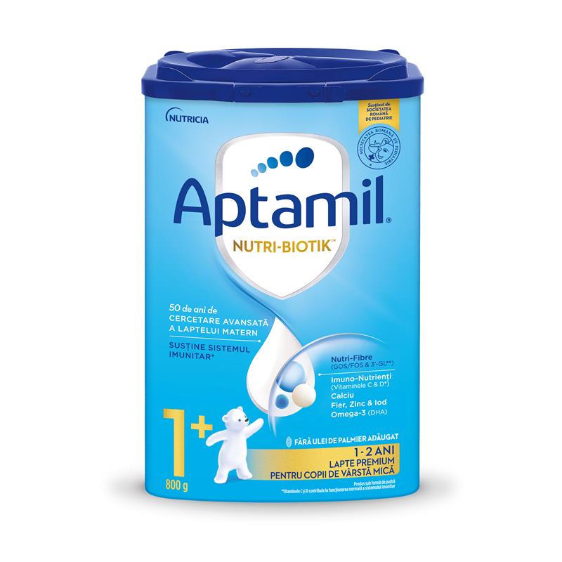 Aptamil 1+, Lapte premium pentru copii de varsta mica, 800g, 12-24 luni