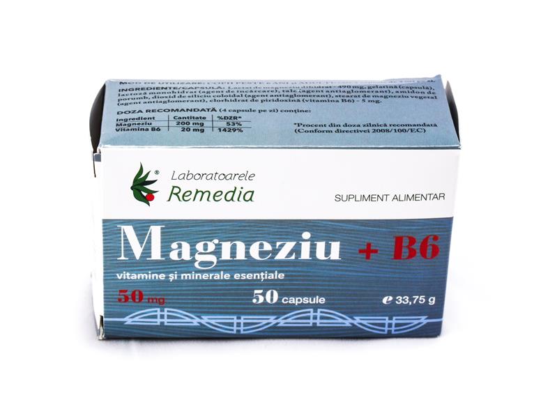 Magneziu + B6 (50 capsule)
