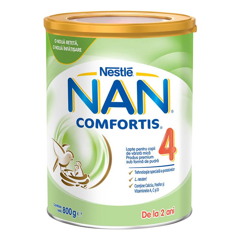 Lapte praf NAN 4 Comfortis 800g Nestle de la 2 ani