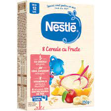 Cereale Nestle 8 Cereale cu fructe 12 luni 250 gr