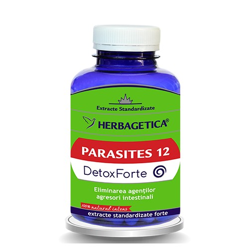 Parasites 12 DetoxForte 120 capsule, Herbagetica