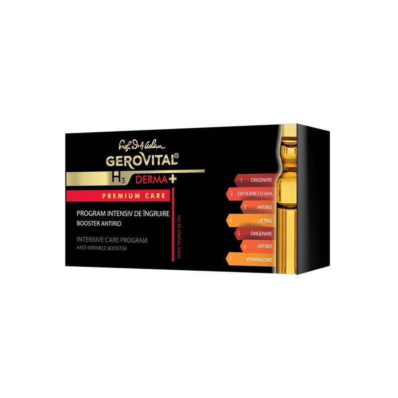 Program intensiv de ingrijire BOOSTER ANTIRID  Gerovital H3 Derma+Premium Care, 14ml