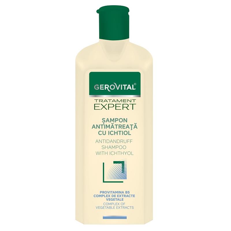 Sampon antimatreata cu Ichtiol Gerovital Tratament Expert 250 ml