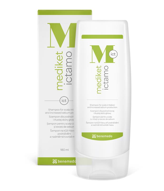 Sampon pentru scalp cu iritatii si exces de sebum MEDIKET ICTAMO 80 ml