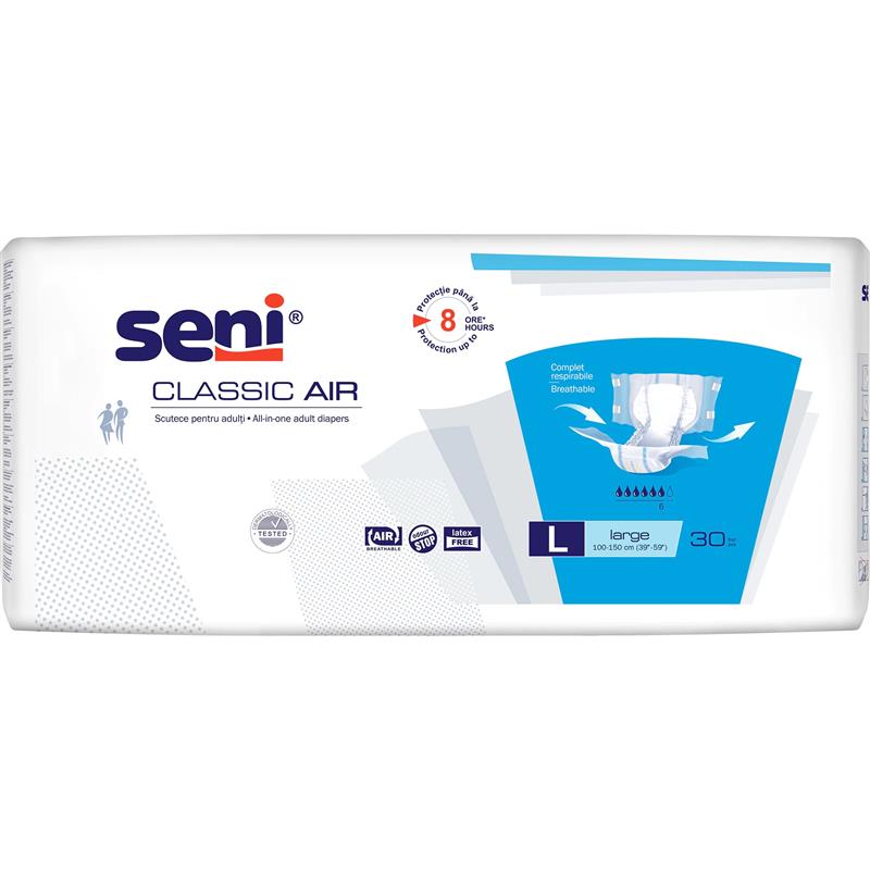 Scutece pentru adulti Seni Classic Air Large, 30 buc