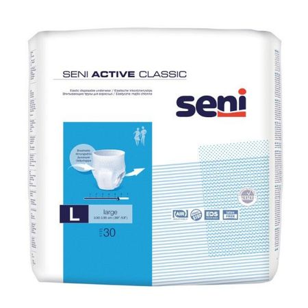 Scutece Pentru Incontinenta Seni Active Clasic nr. 3 Large - L 30 buc/set Tip Chilot