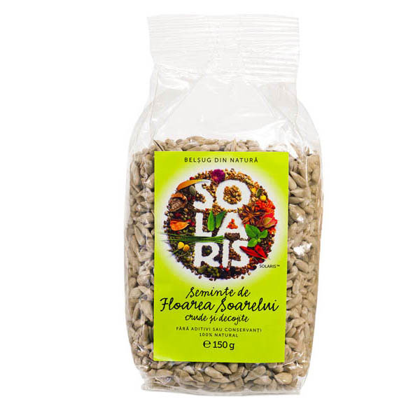 Seminte de floarea soarelui crude si decojite 150 gr