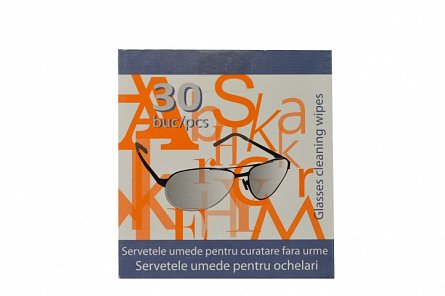 Servetele umede pentru ochelari 30 bucati