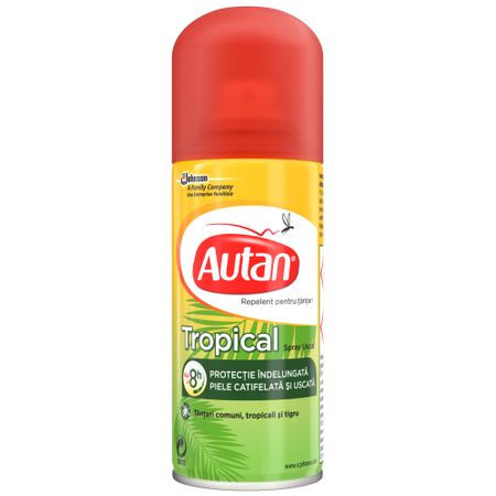 Spray anti-intepaturi insecte Autan Tropical, 100 ml