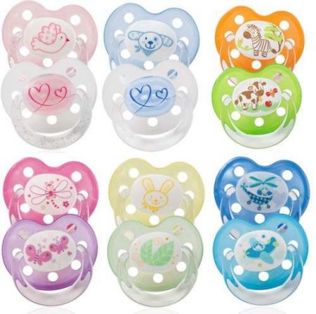 Suzete ortodontice BABY NOVA, silicon, talia 1, 0-6 luni, 2 buc