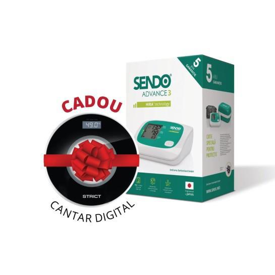 Tensiometru digital pentru brat Sendo Advance 3 + Cantar Cadou