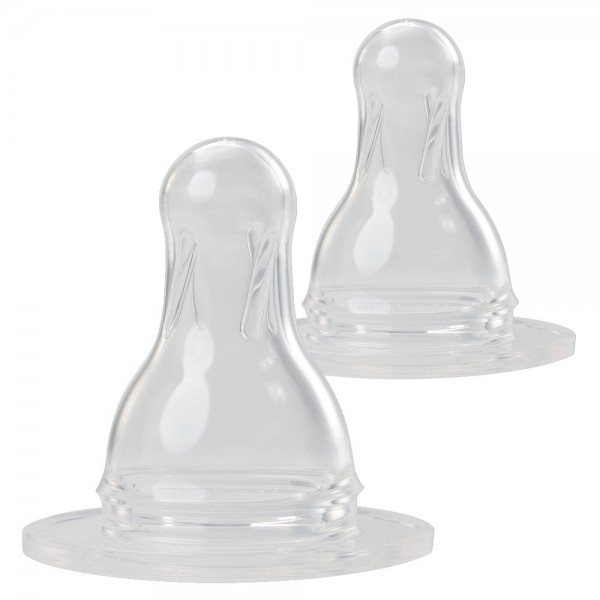 Tetine din silicon rotunde pentru lapte, 0-24 luni, 17302, Baby Nova