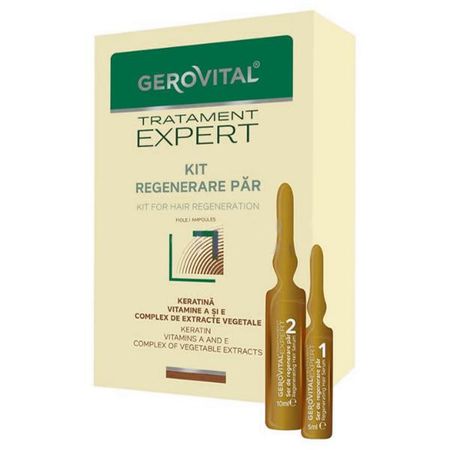 Kit regenerare par Gerovital Tratament Expert 10 fiole