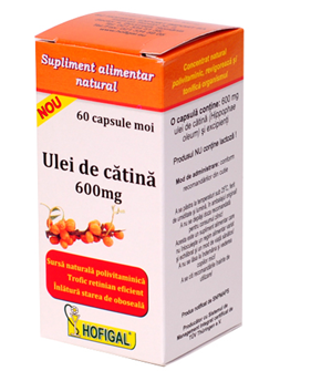 Ulei de catina, 600 mg, cps moi