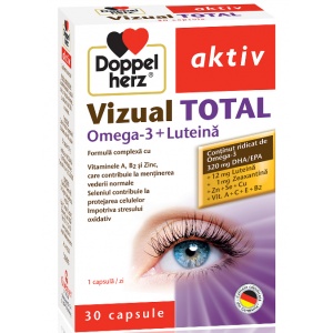 Vizual Total Omega-3 + Luteina, Doppelharz, 30 capsule